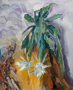 8 november 2021 | Een cactus met een waterval aan bloemen: over een schilderij van Dirk Filarski